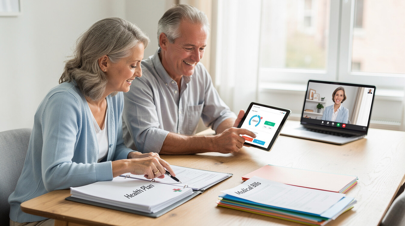 person managing medical bills stress free